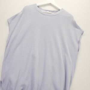 Eileen Fisher Organic Cotton Slub Knit Top Lavender Size M